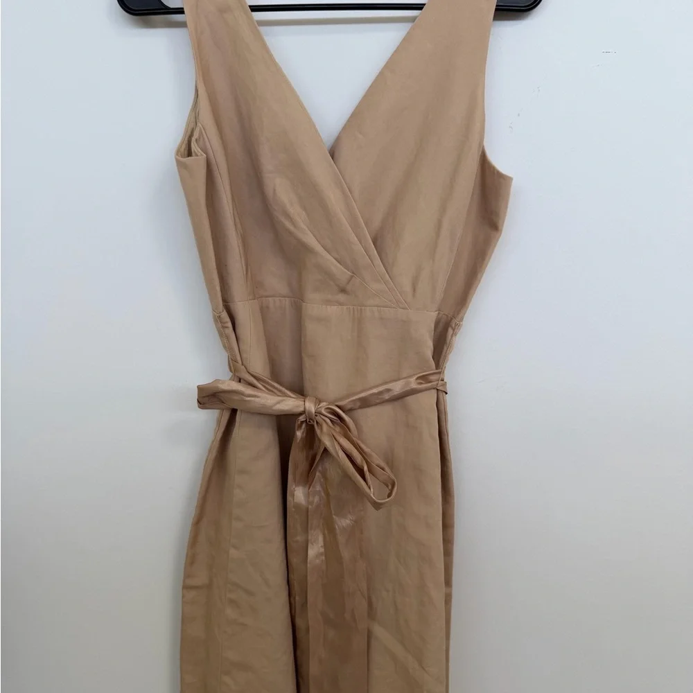 J. Crew Tan Wrap Mini Dress